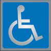 Klassen Bronze 3-1/2" Alum Ident Symbol Wheelchair