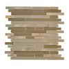 Jeffrey Court, Inc. Country Winds Pencil 12 Inch x 12 Inch Glass/Stone Mosaic Wall Tile (10 Sq...