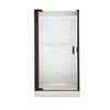 American Standard Euro Shower Door with D Handle 33-3/4 Inch - 36-1/4 Inch, Clear Glass