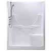Maax Montego 60-Ii 2-Piece Right Seat White Acrylic Shower