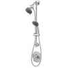 Pfister Drilless Slidebar Combo with Three-Function Showerhead/Handheld in Polished Chrome
