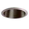 Halo Satin Nickel Metal Baffle and Trim Ring-4 Inch Aperture