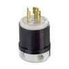 Leviton 20 Amp Locking Plug 125 Volt, Black And White