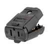 Leviton 15 Amp Polarized Light Duty Clamptite Connector 125V, Black