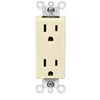 Leviton Decora Duplex Receptacle, Ivory