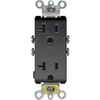 Leviton Decora Receptacle 20 Amp, Black