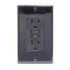 Leviton Smartlock GFCI 15 Amp Receptacle With Light, Black