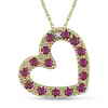 Diamore Ruby & Diamond Accent Pendant, 10k Gold