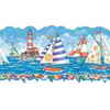Blue Mountain®Crewcut Designs™ Crewcut Designs 9½'' H Brightly Coloured Sailboat Border