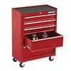 Mastercraft 5-Drawer Cabinet, Deep Red, 24-in