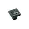 Amerock 1 1/8 Forgings Collection Wrought Iron Finish Pyramid Knob