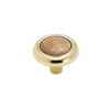 Amerock Royal Family Collection Knob 1-1/4 In. - Oak / Polished Brass