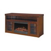 Muskoka Rosemont Collection Media Console, 25 Inch Widescreen Electric Fireplace, Pecan