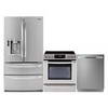 LG 27.5 Cu. Ft. French Door Refrigerator with 5.4 Cu. Ft. Slide-In Range and Tall Tub Dishwasher