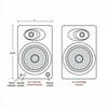 Audioengine A5+, Premium Powered Bookshelf Speakers (Pair) - Bamboo