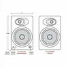 Audioengine A5+, Premium Powered Bookshelf Speakers (Pair) - White