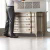 Silvertone-Painted Console Chest
