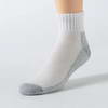 Jockey® Men's 4 Pair Soil Buster Quarter Sports Sock, White/Grey