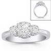 Three-stone Round Diamond Ring (0.50 ct)