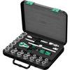 Wera 23-Piece Zyklop 3/8''-Drive Metric Socket Set