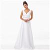 Jolie(TM/MC) White Peau de Soie Gown