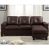Mea Bonded-leather Sectional