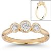 Three-Stone Round Diamond Ring (.48 ctw) 14kt Yellow Gold