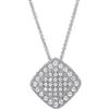 Round Diamond Necklace (1.34 ctw) 14 kt White Gold