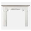 Ornamental Mouldings York Mantel Kit Painted White 72 Inch Wide x 54 Inch High