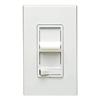 Leviton Decora SureSlide Dimmer w/Preset Switch, 2-pack w/wallplates, White