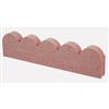 Decor Precast Red Scalloped Lawnedge Straight