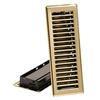 Imperial Manufacturing Group 4 x 10 Floor Register - Brass