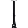 Architectural Mailboxes Black Basic In-ground Round Post with Decorative Cover