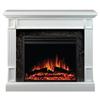 Muskoka Beale Electric Fireplace, White, 25 Inch Firebox