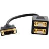STARTECH 1FT DVI TO DUAL VGA SPLITTER CABLE DVI TO 2XVGA Y CABLE M/F