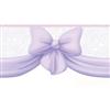 Disney© 9'' H Purple Ribbon Swag Border