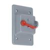 Carlon Weatherproof Single Gang PVC Toggle Switch PVC Cover – Grey