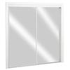 KINGSTAR 72 X 80 STEEL WHITE FRAMED TOP ROLL SLIDING MIRROR DOOR