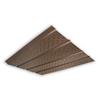 Peak 4-Panel Vented Soffit, 10 Ft. - Brown