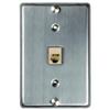 RCA Modular Wall Phone Jack Stainless Steel