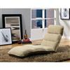 Monarch Specialties, Inc. EZ Lounger Click Clack Chair - Tan Micro-Fibre