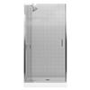 Kohler Purist Frameless Pivot Shower Door in Bright Silver