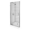 Kohler Purist Frameless Pivot Shower Door in Vibrant Brushed Nickel