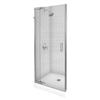 Kohler Purist Frameless Pivot Shower Door in Vibrant Brushed Nickel