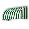 Beauty-Mark 6 Feet TERREBONNE (31 in.H x 24 in.D) Window / Entry Awning Forest / White Stripe