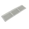 Master Flow 16 inch x 8 inch White Under Eave Vent Aluminum