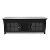 TechCraft 65" Solid Wood Credenza TV Stand (CRE60B) - Black
