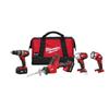 Milwaukee M18 Cordless Lithium-Ion 4-Tool Combo Kit