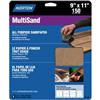 Norton MultiSand 9 inch x11 inch Sanding Sheets Medium-120 grit 5 pack