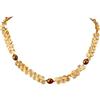 Citrine and Chocolate Freshwater Pearl Necklace 14kt Yellow Gold